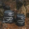 Набор посуды NATUREHIKE 4 в1 NH18T018-G, серый 6927595785515