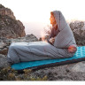 Ультралёгкий спальный мешок NATUREHIKE CNK2350WS023 M300 хлопковый с капюшоном весна осень серый, молния слева 6927595775974